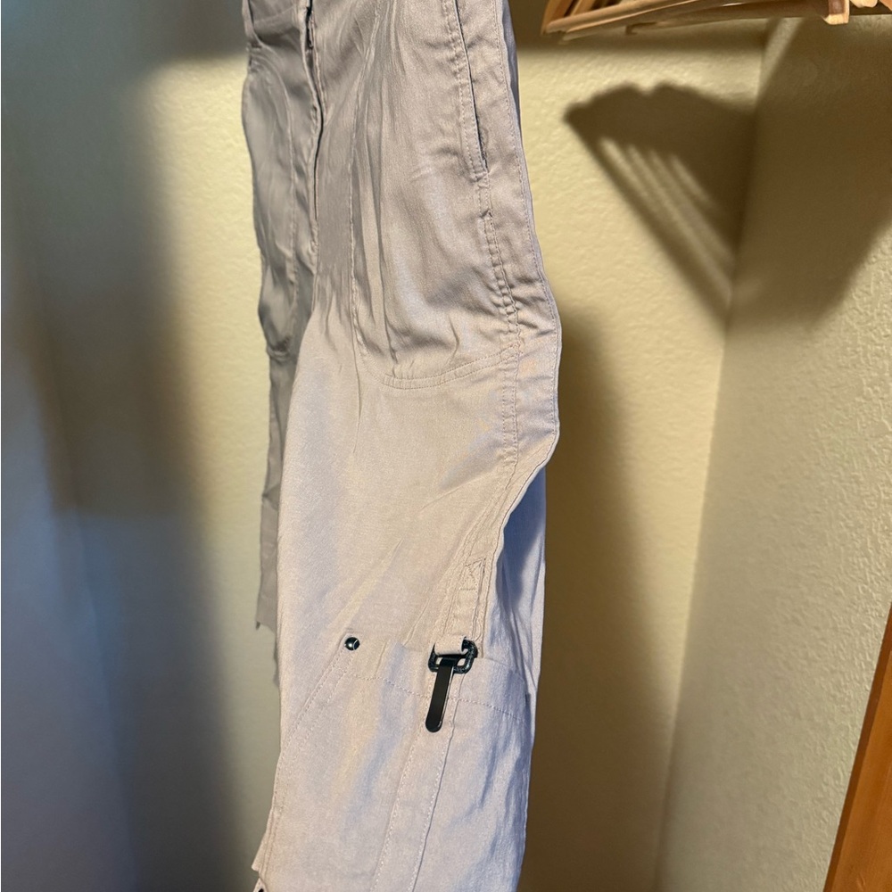 Women’s Beige Long Cargo Shorts by Jamie Sadock, size 10 (but fits like 8)